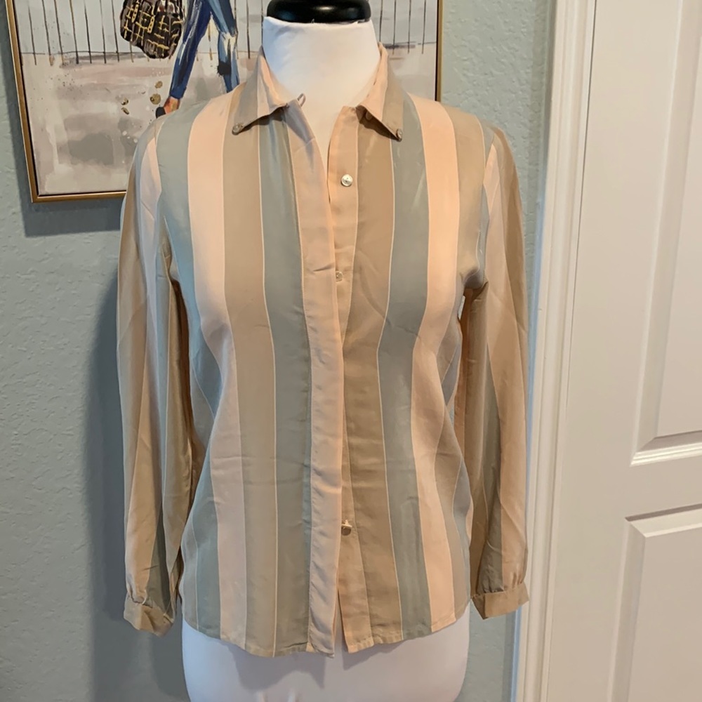 Alfred Sung 100% Silk Blouse • Sz 4